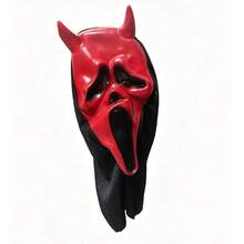 Full Head Horror Grotesque Costume Mask, Role Play Mask, Halloween, Masquerade Party Fine Mesh Pattern Design - Perfect Gift For Adults, Halloween Mask, Halloween Headwear, Halloween Role Play Props - Multicolor - View 15