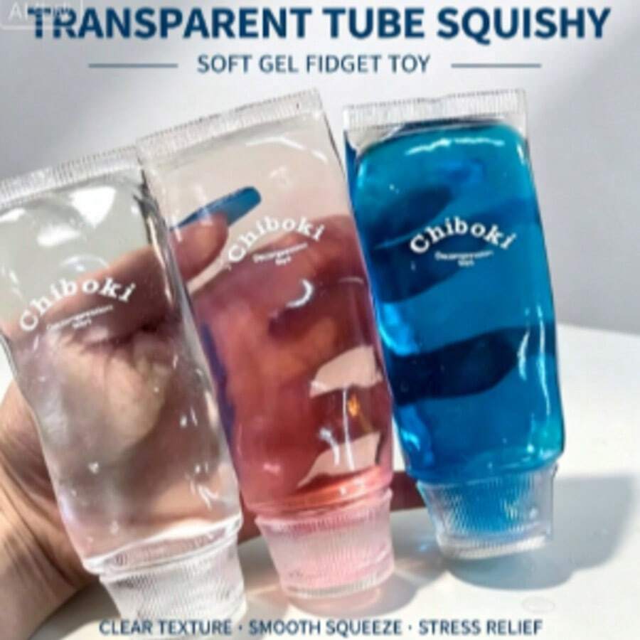 1pc New Toothpaste Squeeze Toy, Portable Funny Stress Relief Slow Rebound Toy - Random Style - Multicolor - View 1
