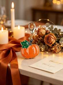 12pcs/Set Halloween Pumpkin Keychains, Holiday Decoration, Suitable For Backpacks, Wallets And Other Items As Gift Charms - Multicolor - View 2