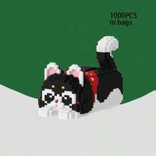 1000PCS Cute Cat Tissue Box Building Blocks Toy, Multi-Functional Building Blocks, Both Decorative Item And Tissue Box, 3D Puzzle Building Blocks Toy, Small Particle Handmade DIY Puzzle Ornament Living Room Decoration, Ideal Gift For Thanksgiving, Christmas, Halloween And Birthday - Multicolor - View 15