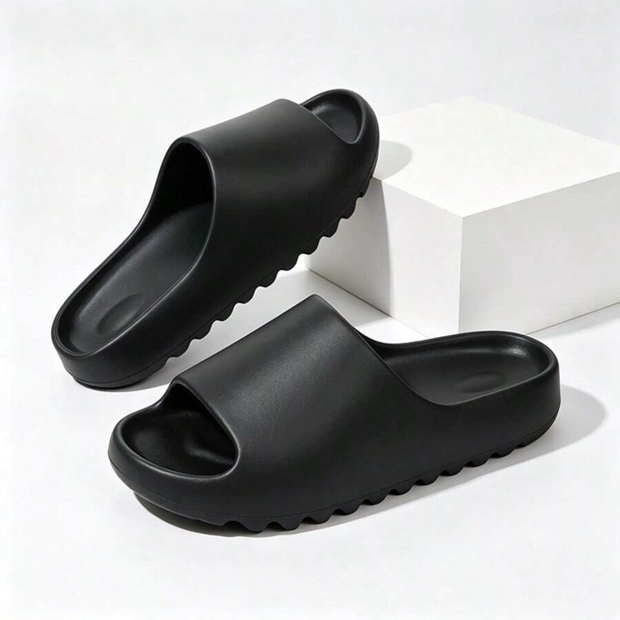 Unisex EVA Thick Sole Soft Bottom Slippers, Non-Slip Indoor/Outdoor ...