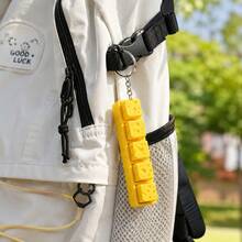 Realistic Cheese Block Keycap Stress Relief Clicker Keychain Creative Bag Pendant Toy Decoration 3D Printed Fun Cheese Office Desk Stress Relief Pendant Keyboard Keycap Super Stress Relief Creative Keychain (Random Style And Color) - Multicolor - View 3