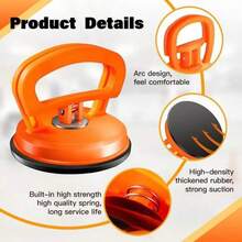 For Car Dent Glass Suction Removal Tool Car Repair Tool Body Repair Puller Black/Orange Suction Cup Remove Dents Puller - Orange - View 2