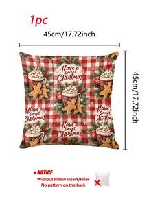 Taplak Meja, Alas Piring, dan Sarung Bantal Motif Permen Kue Jahe Natal, Gaya Natal, Dekorasi Rumah dan Dapur Natal, Cocok untuk Dekorasi Rumah dan Pesta Natal - MultiWarna - View 15