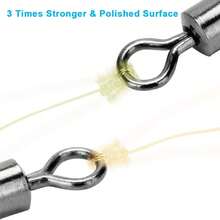 100/20pcs Stainless Steel Barrel Swivels For Saltwater And Freshwater Fishing - American-style Swivel Ring - View 8