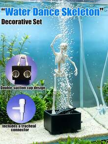 Halloween Aquarium Decoration-Add A Touch Of Fun And Vibrancy To Your Fish Tank. Featuring A Dual-Suction Cup Design That Fits Most Aquariums, This Decoration Makes A Fantastic Halloween Gift For Aquarium Enthusiasts. - A - View 8