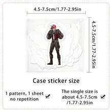 50pcs Action Stickers Jinx Stickers DIY Laptop Refrigerator Luggage Phone Case Water Cup Decoration Stickers - Multicolor - View 5
