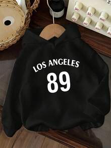 3pcs-Tween Boy 3-Piece Set Fun Print Pullover Sweatshirt, Warm & Comfortable Thermal Lined Pullover Sweatshirt For Autumn/Winter - Black - View 3