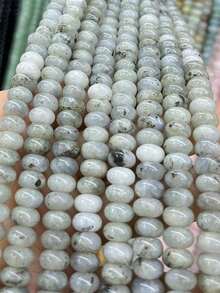 1 Strand Genuine Natural White Labradorite Gray Grade Gemstone Loose Beads For Holidays Beads For Girls Jewelry Making Bracelet Necklace 4 6 8 10mm - White Flash - View 13