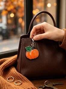 12pcs/Set Halloween Pumpkin Keychains, Holiday Decoration, Suitable For Backpacks, Wallets And Other Items As Gift Charms - Multicolor - View 8