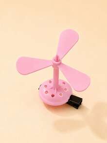 1pc Colorful Rotating Propeller Hair Clip, Cute Cartoon Bamboo Dragonfly Alligator Hair Clip, Fun Novelty Hair Accessory, Suitable For Daily Styling, Party And Gift Giving - Multicolor - View 2