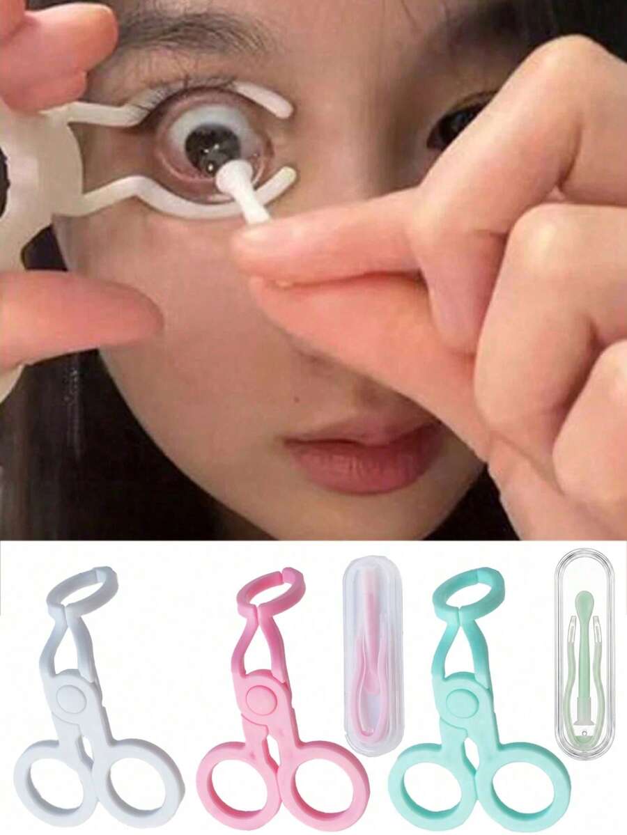 1件/3件套隐形眼镜工具套装 - 包括涂抹器、镊子、对准器,方便佩戴和摘取隐形眼镜,舒适护眼,价格实惠,适合作为圣诞礼物、化妆品、化妆工具、平价好物、礼品、女士礼品、圣诞礼物。 - 彩色 - 查看 1