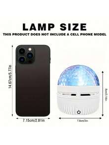 1pc Aurora Projector Light, Multi-Color Galaxy Starry Sky Projector With Remote Control, Dimmable, USB Powered, Suitable For Bedroom, Home Theater, Camping, Wedding Decoration - Multicolor - View 3