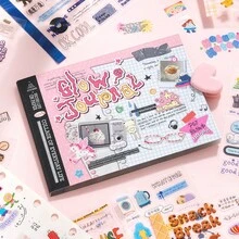 M5 Double-Sided Sticker Book, Salt-Style Ins Planner DIY Decorative Collage Stickers - 1 Set - View 11