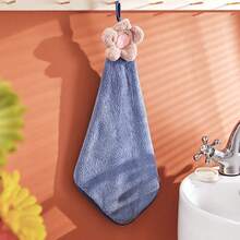 1pc/4pcs/8pcs Approx. 13.4*13.4 Inch Cute 3D Fruit Star Decorative Hanging Towel, Soft Coral Fleece Absorbent Kitchen Bathroom Wiping Cloth, Kids Favorite Towel, Quick Dry Soft Fluffy - Multicolor - View 16