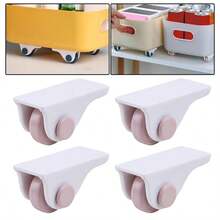 4pcs/Set School & Home Use Adhesive Swivel Casters - Easy To Install Universal Wheels, Suitable For Storage And Transport - A - View 12