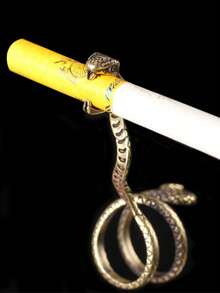 1PC Metal Serpentine Cigarette Holder, Snake-Shaped Cigarette Holder, An Excellent Choice For A Gift. - Multicolor - View 5