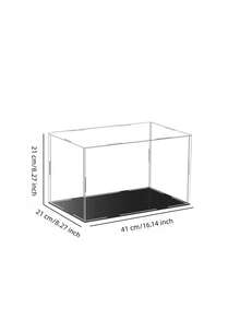Transparent Acrylic Collectibles And Action Figure Display Box, Dust-Proof Display Case With Black Base (Multiple Sizes), Toy Storage Box Organizer, Home Decor, Desk Accessory And Room Decoration, Ideal Gift For Men - Black - View 23