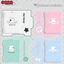 PINKUCUTE Angel Bunny A5/B5 Buku Catatan Perencana Lembar Lepas, Buku Catatan PR, Desain Sangat Menarik Gaya Korea, Untuk Siswa SMP dan SMA, Buku Sketsa Kosong, Perlengkapan Penting Semester Baru! - A - View 2