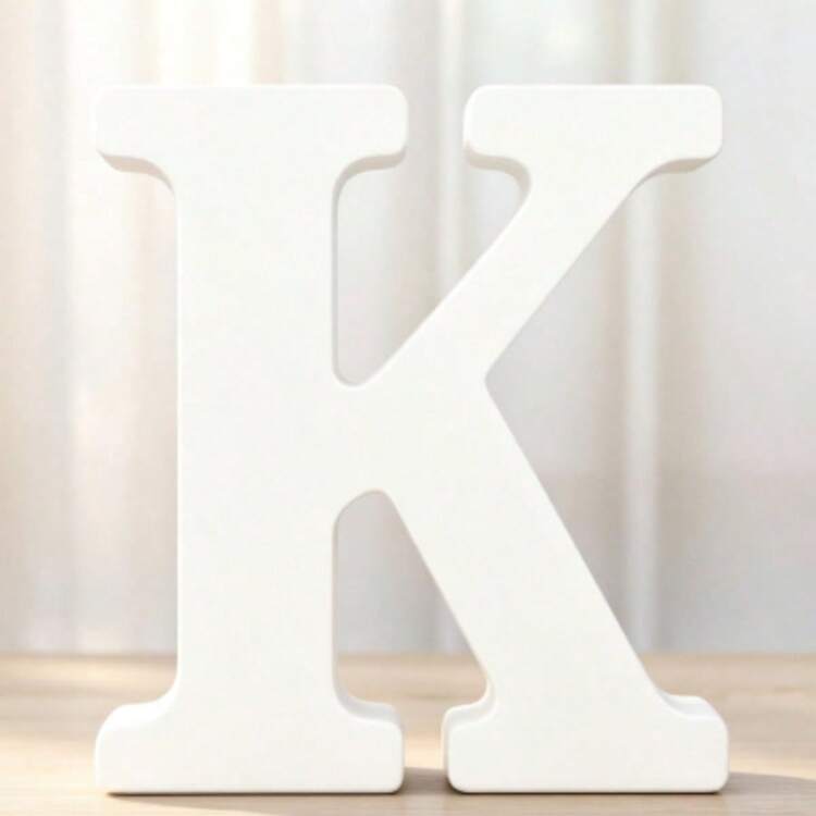 White Wooden Letters, Unfinished Wooden Letters, Suitable For Wall Decor, Standing Decor Letters, Sliced Signage Decor, Can Be Used For Crafts, Home Party Projects, Birthdays, Graduation Ceremonies, Etc., Best Gift Choice. - White - View 22