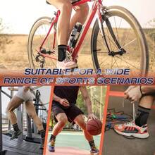 2PCS Ankle Support Compression Leg Sleeves, Suitable For Men And Women, Daily Sports, Exercise, Fitness, Cycling, Yoga, Pilates, Camping, Hiking, Walking, Basketball Ankle Support Band - Multicolor - View 5