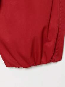 Women's Solid Color Casual Versatile Daily Long Sleeve Jacket - Red - View 7