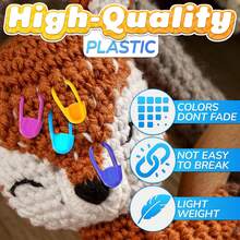120pcs/Box Crochet Stitch Markers With Storage Box, Suitable For Knitting, Crochet And Sewing Crafts (10 Random Colors) - Multicolor - View 3