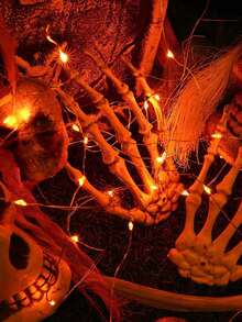 1PC 30/50/70 Lights 3/5/7m Halloween LED String Light Suitable For Halloween, Party, Festival, Haunted House Decoration, Room, Bedroom Decoration - Copper Wire String Lights - View 3