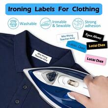 Customizable Back-To-School Personalized Heat Transfer Fabric Labels With Name, Suitable For Clothing And School Uniform Identification - Multicolor - View 6