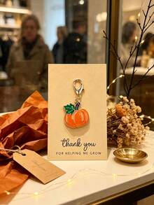 12pcs/Set Halloween Pumpkin Keychains, Holiday Decoration, Suitable For Backpacks, Wallets And Other Items As Gift Charms - Multicolor - View 7