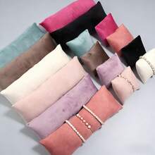 Colorful Velvet Jewelry Storage Pillow Rack, Suitable For Storing Bracelets, Watch Straps And Other Jewelry Essential Storage Organizer For Women In Summer - Multicolor - View 2