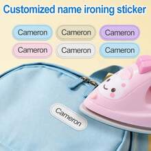 Custom Back To School Stiker Label Baju DTF NamaAnak Karakter Laki Laki Perempuan - Multicolor - View 1