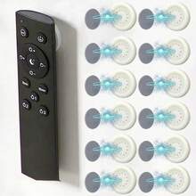 10pcs/5Sets Magnetic Remote Control Holder,Remote Control Magnetic Hook Non, Self-Adhesive Wall Mount Organizer For Flat Surfaces - Compatible With Tv, Ac, And Other Controls,For Home Office School Supply Storage - Multicolor - View 5