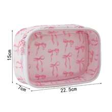 Fashion Bow Knot Makeup Bag, Cosmetic Storage Bag, Portable Travel Toiletry Bag For Women - View 10