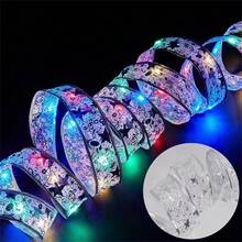 LED Fairy String Lights, Battery Powered, Christmas Tree Decoration, Tabletop Decor, Bow Ornament, Suitable For Christmas, Holiday Party, Indoor, Living Room, Entrance, Bedroom Decoration - Battery-operated Ribbon Fairy Lights - View 17