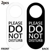 2/4pcs Do Not Disturb Door Hangers, Minimalist Modern Black & White Double-Sided Privacy Signs For Office, Meeting Room, Hotel, Bedroom, Study, Productivity Tool Aesthetic, 8.27x3.54 Inches - C - View 1