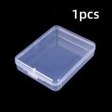 1/4/6pcs Square Transparent Sticker Storage Box, Desktop Organizer, Transparent Plastic Divided Storage Box, Dust-Proof Accessory Storage Box, Sticker And Small Item Sorting Storage Box, Art Supplies Storage - Multicolor - View 10
