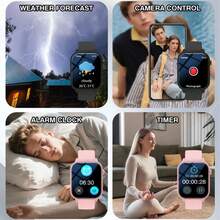 1.83 Inch HD Display Smart Sports Watch, Large Battery Capacity, Wireless Calling, Multiple Sports Modes, Sedentary Reminder And Other Functions, Suitable As Gift For Friends And Couples, Compatible With Android And IOS - View 7