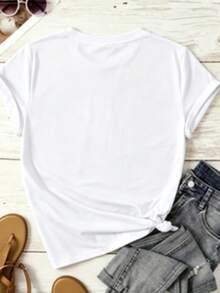 Women T-Shirts - 白色 - 查看 3