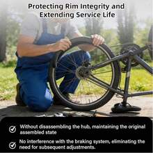 14*2.125 Bent Valve Inner Tube, Specially Designed For 14-Inch Wheel Diameter, Tire Width 1.75-2.50 Inches Electric Bicycles, Small Wheel Commuter Bikes And Some Electric Scooters, Core Compatibility Requirement Is Rim Supports Tool-Free Installation (C-Type Rim) And Valve Hole Matches Bent Valve Angle - Black - View 5