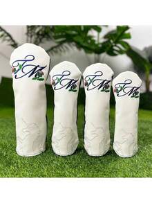 1 pieza Funda para cabeza de palo de golf con diseño de unicornio, material de PU con forro interior suave, compatible con driver, madera de fairway y palos híbridos, accesorio de golf unisex elegante y resistente al desgaste, protección integral para palos de golf - Multicolor - Ver 2