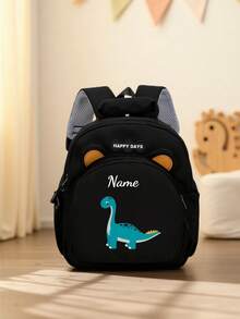 This Customizable Mini Cartoon Dinosaur Print Backpack Features Adjustable Shoulder Straps, Hand-Held Design, Zipper Closure, And Is Made Of Nylon Material. It Is Very Suitable For Daily Use, Shopping, And Traveling. It Also Makes A Great Gift For Birthdays Or Christmas., Kawaii Aesthetic - Multicolor - View 26