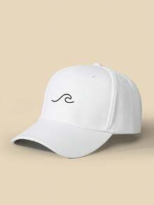1pc Minimalist Wave Print Adjustable Baseball Cap - Baseball Cap - View 11