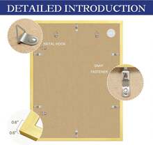 An&Amp;He 12x16 Picture Frame, Gold Photo Frame For Tabletop And Wall Display, Minimalist Design, Set Of 3 - ColorF - View 3