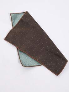 1pc British Style Small Polka Dot Men's Pocket Square, Business Commute Suit Chest Pocket Accessory, Multiple Colors Available - Multicolor - View 11