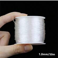 1件 328英尺 0.5-1mm 透明彈性珠線 DIY手鍊與項鍊用彈性線 - 透明 - 查看 12