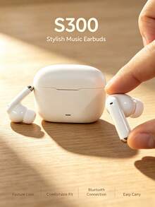 In-Ear Wireless Bluetooth Earbuds, Leather-Like Texture, HiFi High-Quality Bass, Long Battery Life, Built-In Microphone, Compatible With IOS/Android Systems, Suitable For Sports/Running/Fitness/Music/Office/Gifts - A - View 5