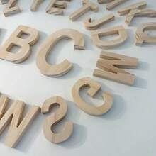 Custom Wooden Letters | Wooden Material | Laser Cut Letter Shapes | Customizable Wooden Letters | Bedroom Wall Decor | Wooden Letters - Sold Individually, Wooden Craft Letters, Holiday Decor, Custom Signage Letters, Can Use Any Font Or Vector File, Suitable For Home Or Office Indoor Use - Can Be Used For Commercial Signage, Bedroom Decor Or Room Design, Halloween, Christmas. - Multicolor - View 6