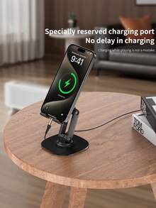 Dudukan Ponsel Meja yang Dapat Berputar 360°, Dudukan Ponsel yang Dapat Diatur & Dilipat, Dudukan Ponsel Meja Aluminium dengan Alas Anti-Selip, Kompatibel dengan iPhone dan Ponsel Android - MultiWarna - View 5