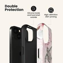 VESPOP Casing Ponsel 2-in-1, Cocok untuk Desain Mengkilap, Y2K, Pola Kura-kura, Kompatibel dengan 18/17/16/15/14/13 Pro Max - Warna Campuran 1 - View 3